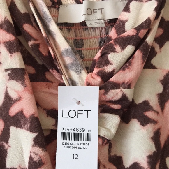 LOFT Ikat Print Maxi Dress (Size: 12) NWT - Picture 5 of 15